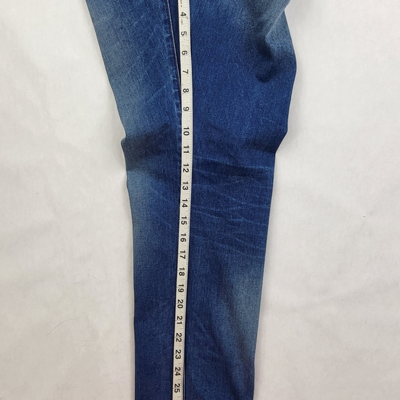 G Star Raw Jeans Mens 35x32 Blue 3301 Tapered Button Fly Denim Pants Washed Out - Picture 7 of 10